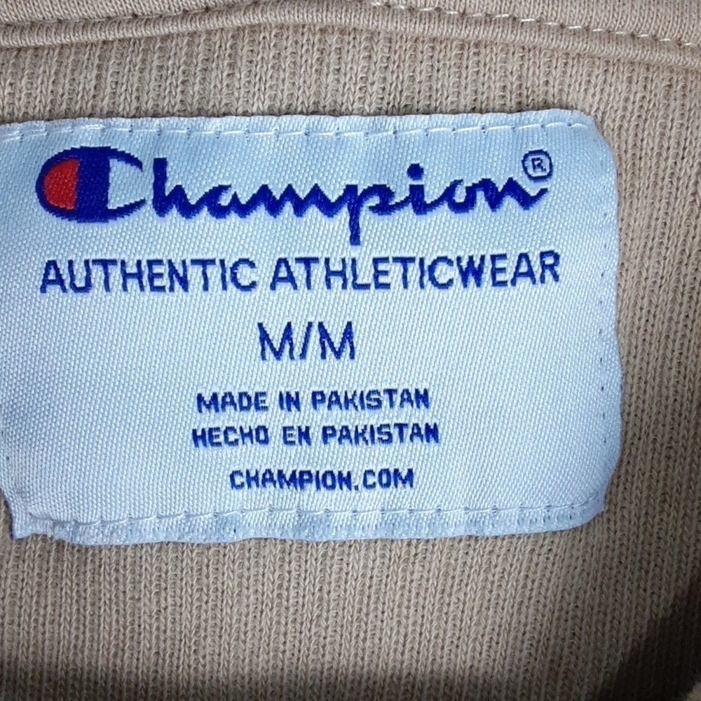 Champion Reverse Weave Tan Corduroy Cut Off Cropped Hoodie Sweater - Picture 8 of 8